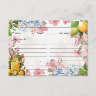 Pink Lemonade Recipe Card