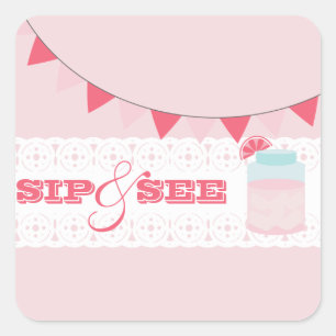 Pink Lemonade Sip And See Sticker