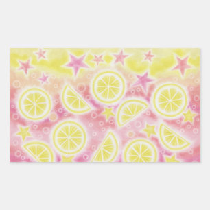 Pink Lemonade sticker rectangle