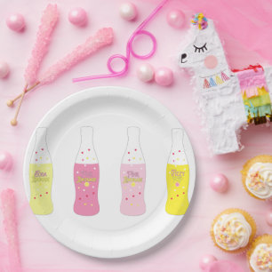 Pink Lemonade Summer Citrus  Paper Plates