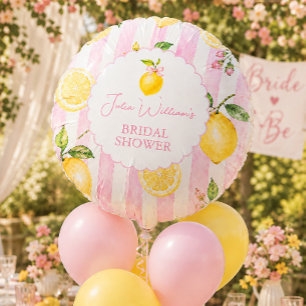 Pink Lemonade Summer Lemon Bridal Shower Balloon