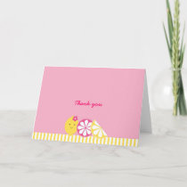 Pink Lemonade Thank You Note Cards