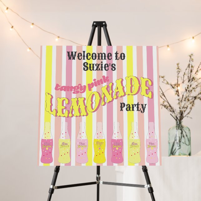 Pink Lemonade Welcome Sign (In Situ (Stand))