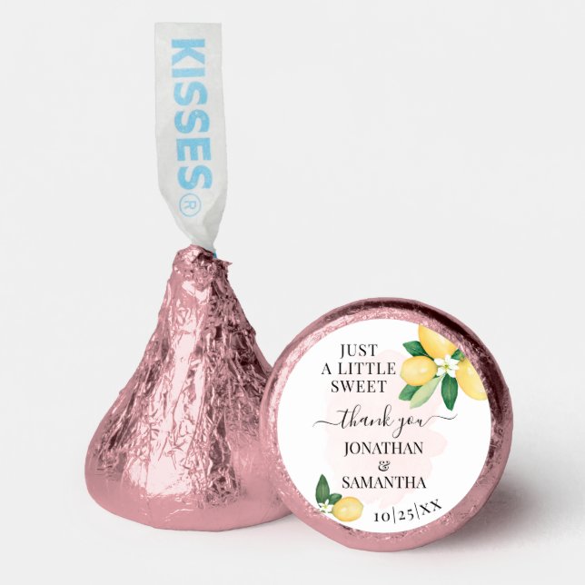 Pink Lemons Wedding Bridal Shower  Hershey®'s Kisses® (Front)