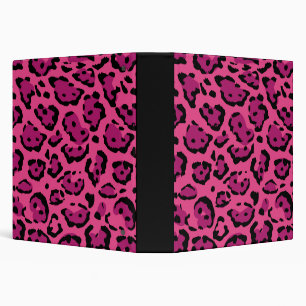 Pink Leopard 1.5" Inch 3 Ring Binder