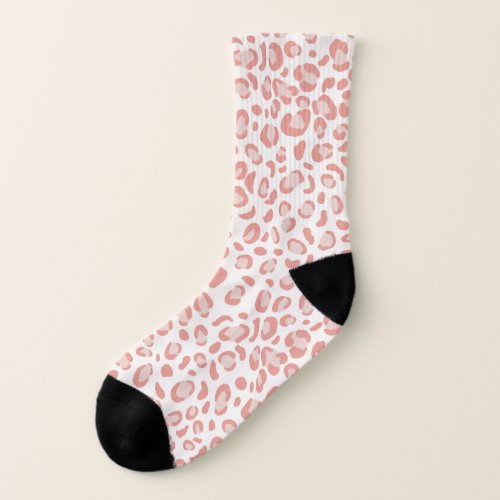 Pink Leopard Animal Pattern Socks