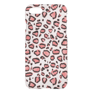 Pink Leopard Animal Pattern iPhone SE/8/7 Case