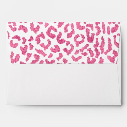 Pink Leopard Animal Print Envelope