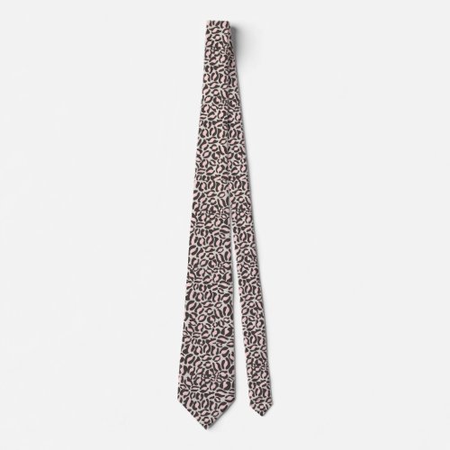 Pink Leopard Animal Print Groomsmen Tie