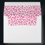 Pink Leopard Animal Print Lined Envelope<br><div class="desc">Printed with a chic pink and white leopard animal print design on the inside,  these envelopes are a great touch to your invitations for any occasion. MATCHING items in our store.</div>