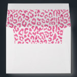 Pink Leopard Animal Print Lined Envelope<br><div class="desc">Printed with a chic pink and white leopard animal print design on the inside,  these envelopes are a great touch to your invitations for any occasion. MATCHING items in our store.</div>