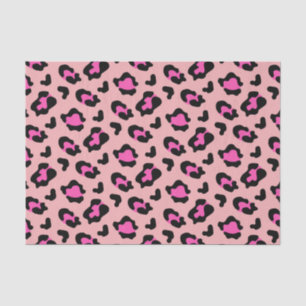 Pink Leopard Animal Print Tissue Paper