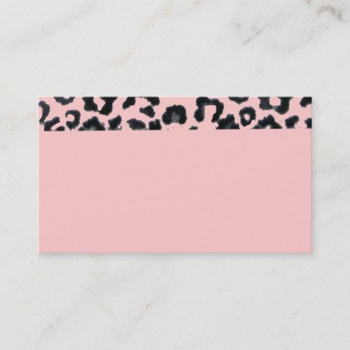 Pink Leopard Business Card