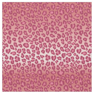 Pink Leopard Fabric