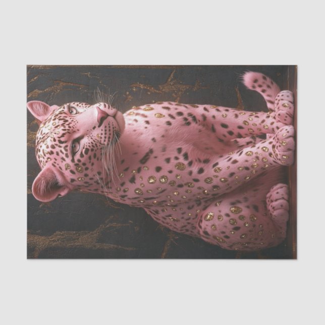 Pink Leopard Fantasy8 Tissue Paper (Front)