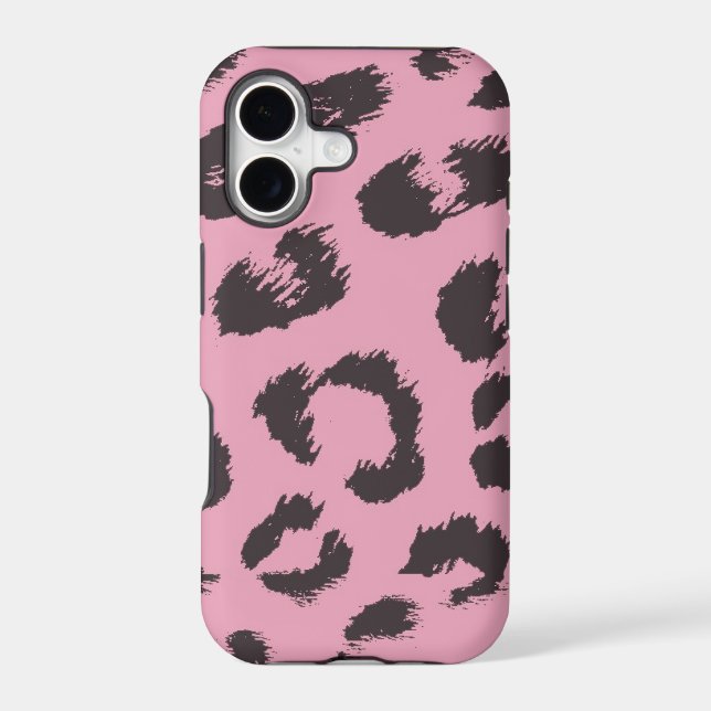 Pink Leopard Fur Pattern Iphone Case (Back)