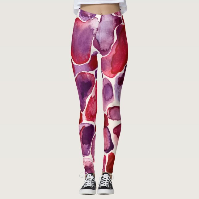 Pink Leopard Leggings (Front)