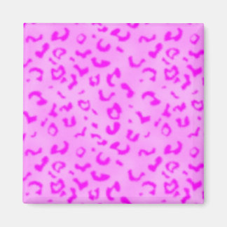Pink leopard magnet