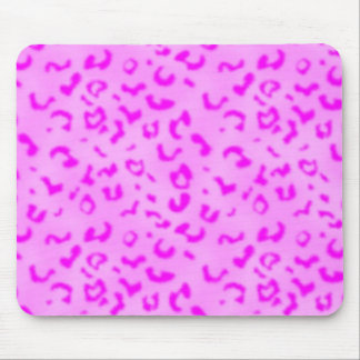 Pink leopard mouse pad