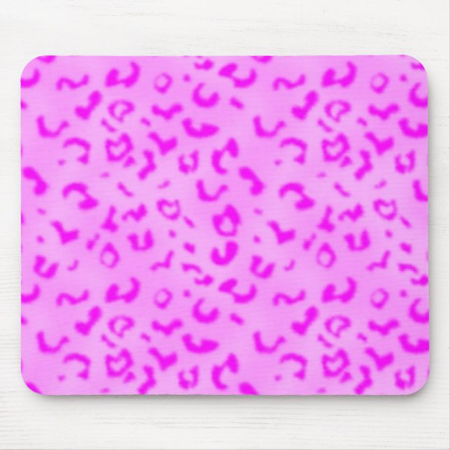 Pink leopard mouse pad (Front)