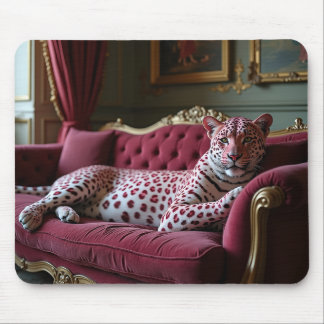 Pink leopard mousepad
