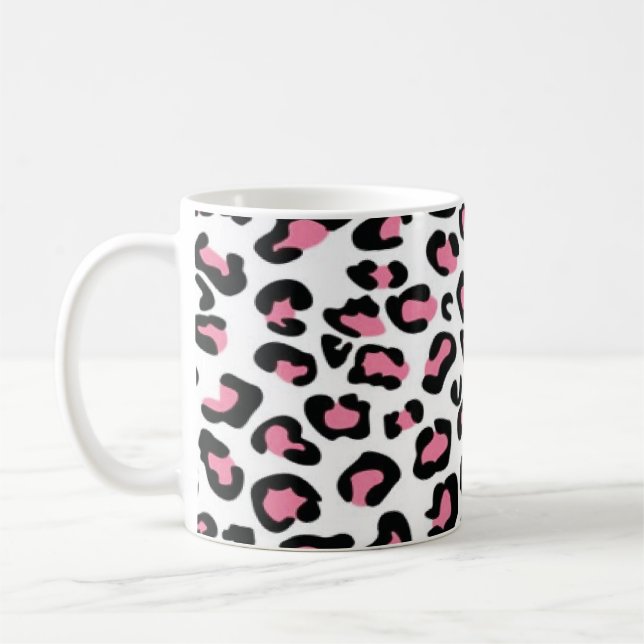 pink leopard mug (Left)
