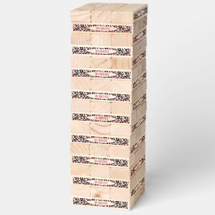 Pink Leopard Outdoor Giant Topple Tower