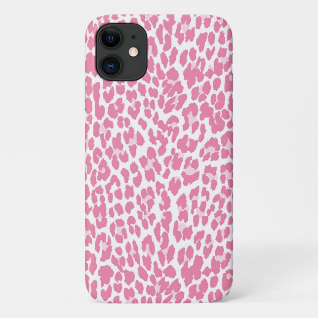 Pink Leopard Pattern Case-Mate iPhone Case (Back)