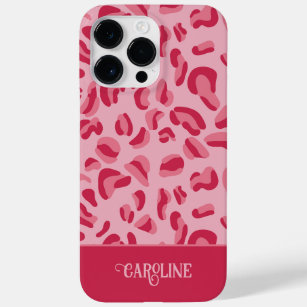 Pink Leopard Pattern Case-Mate iPhone 14 Pro Max Case