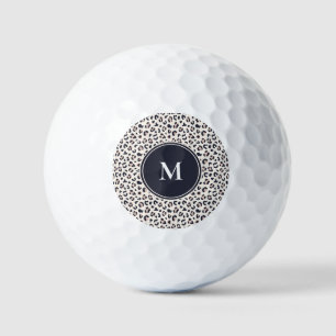 Pink Leopard pattern custom name Golf Balls