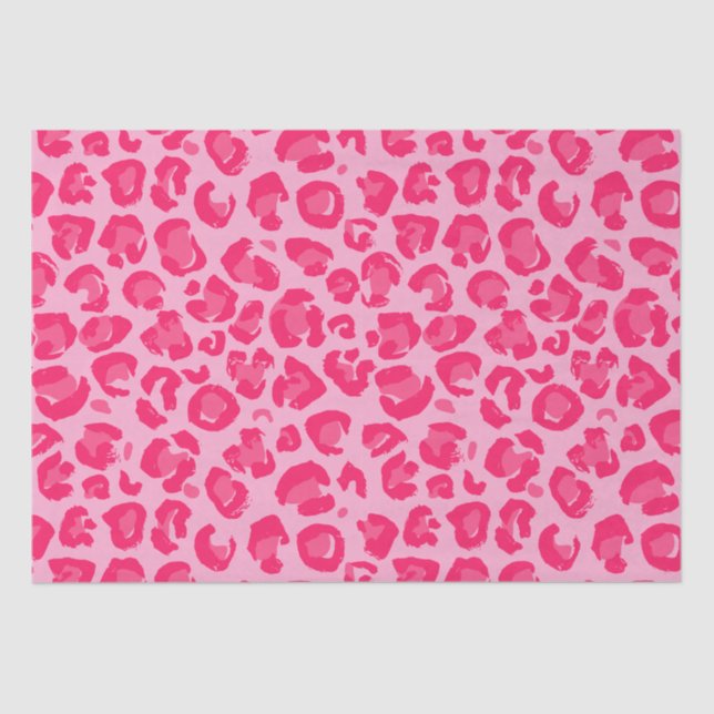 Pink Leopard Pattern Tissue Paper (Front)