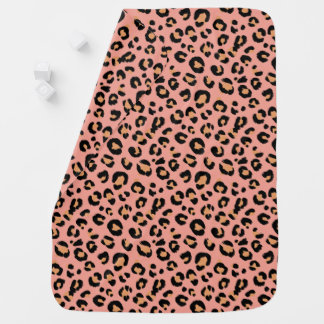 Pink Leopard Print Baby Blanket