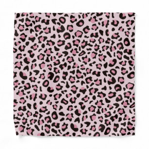 Pink Leopard Print Bandana