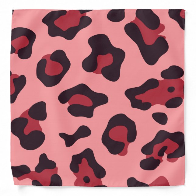 Pink Leopard Print Bandana (Front)