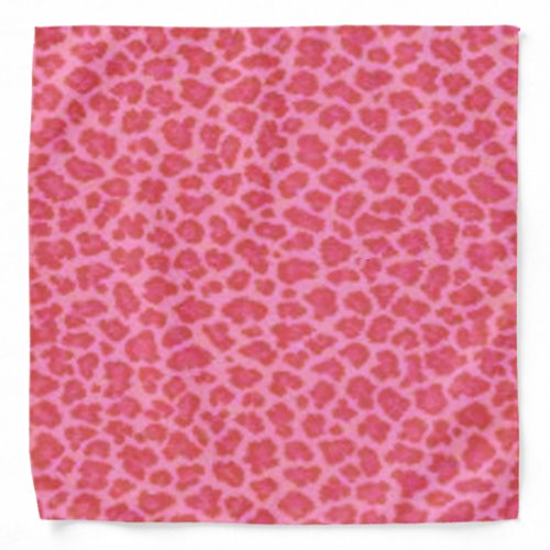 Pink Leopard Print Bandana