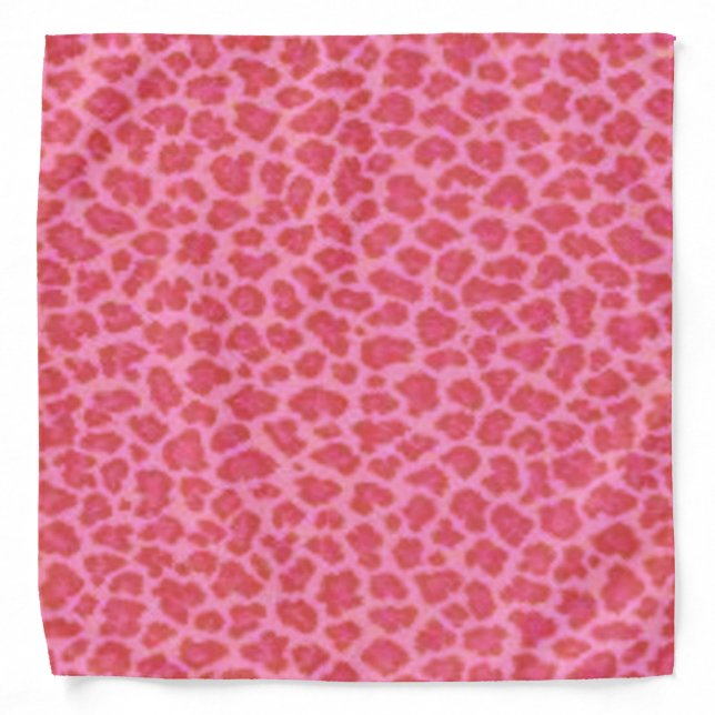 Pink Leopard Print Bandana (Front)
