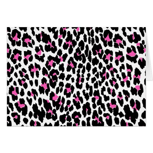 pink leopard print cards (Front Horizontal)
