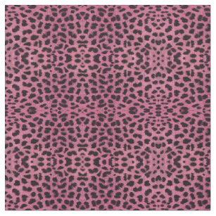 Leopard Print in Pastel Pink, Hot Pink and Fuchsia Fabric