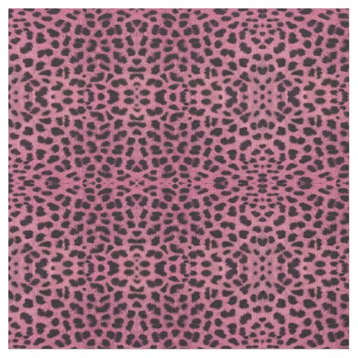 Pink Leopard Print Fabric