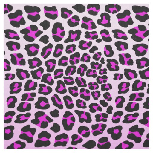Pink leopard print fabric | Zazzle