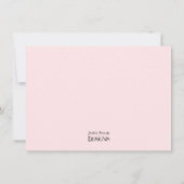 Pink Leopard Print First Birthday Party Invitation (Back)