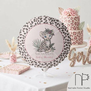 Pink Leopard Print Girl Cub Balloon