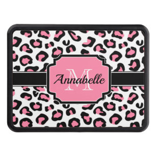 Pink Leopard Print Hitch Cover