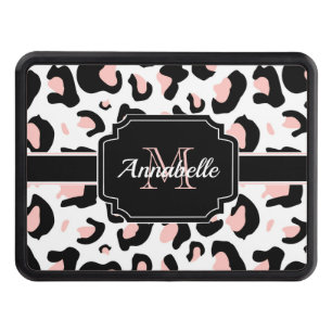 Pink Leopard Print Hitch Cover