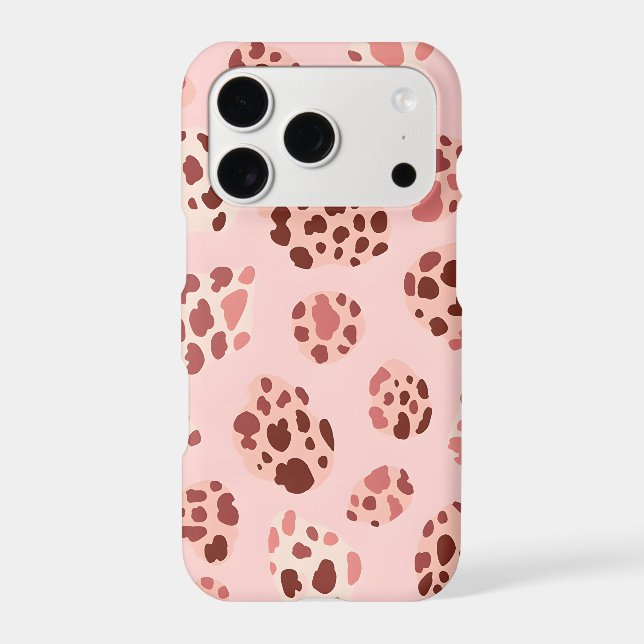 Pink Leopard Print iPhone Case | Coquette (Back)