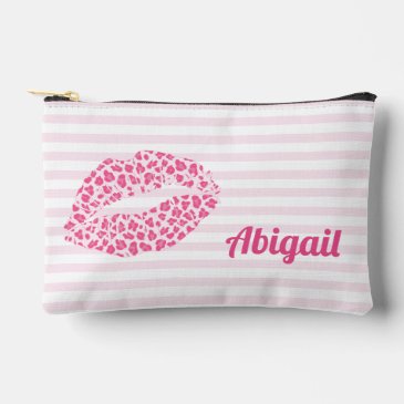 Pink Leopard Print Kiss -  Personalized