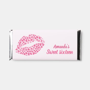Pink Leopard Print Kiss - Sweet Sixteen Birthday