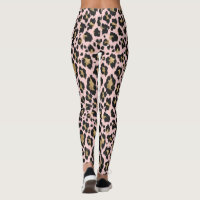 Pink Leopard Print Leggings