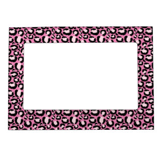 Pink Leopard Print Magnetic Frame