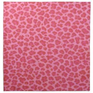 Pink Leopard Print Napkins